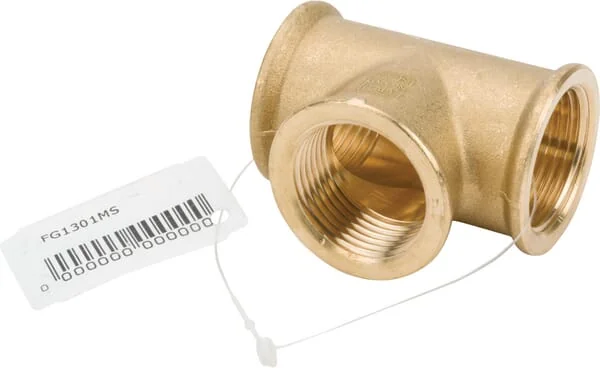 MZ - FG1301MSL - Messing-T-Stueck 3XF 1"