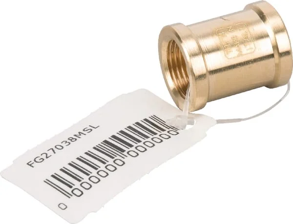 MZ - FG27038MSL - Messing-Kupplung 2x F 3/8"