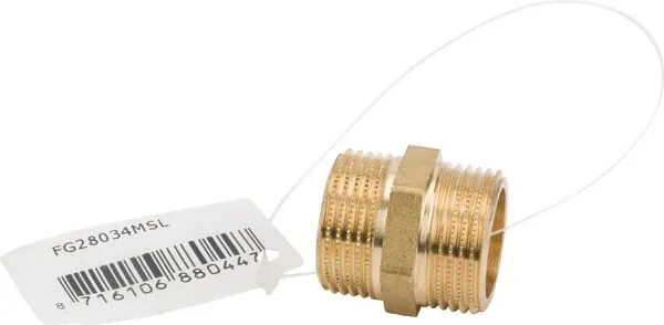 MZ - FG28034MSL - Messing-Kupplung 2x M 3/4"