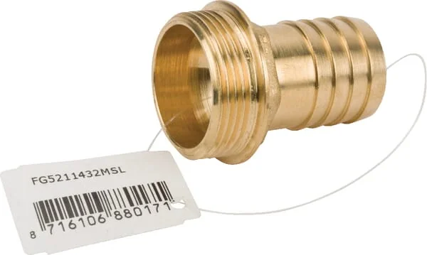 MZ - FG5211432MSL - Messing-Schlauchanschluss 32mm x M 1 1/4"