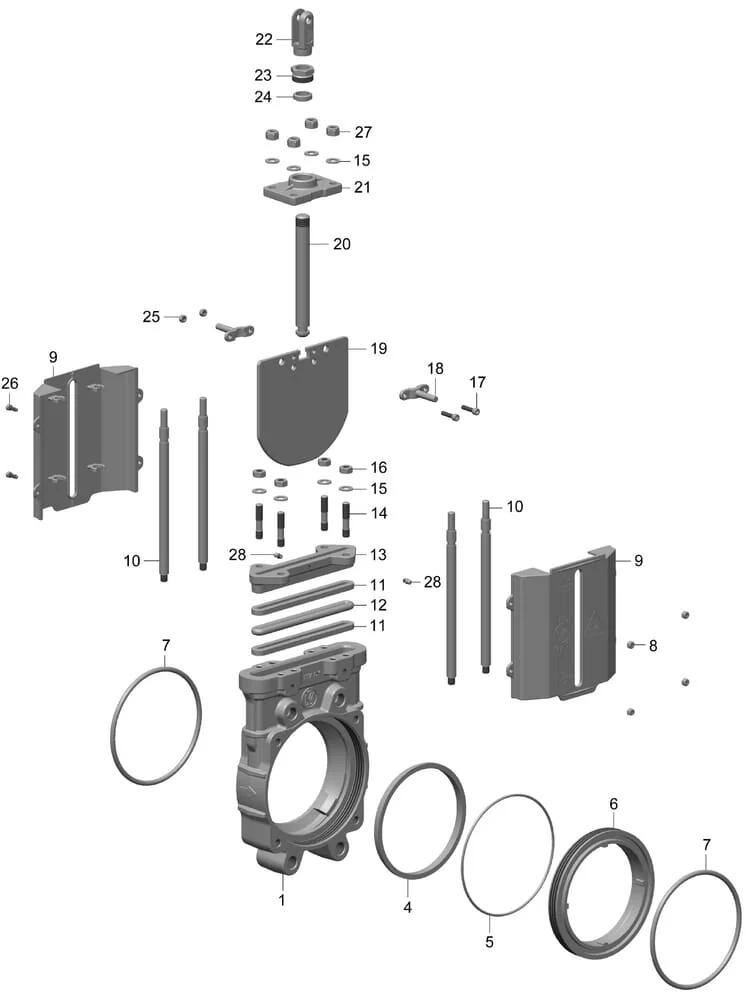 MZ - FGZO0100150008 - Manschette mit Dichtungen für Ventil ab April 2021