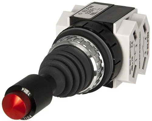 New Elfin - 030MPPPPNB - Joystick, 4-Stellung, 4 Selbsthalter, mit Verriegelung, 2 Oeffner + 2 Schliesser