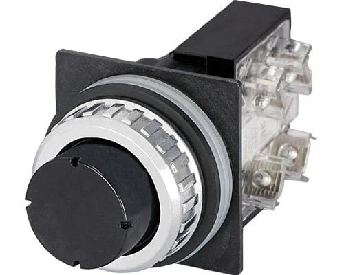 New Elfin - 030RRNF1 - Drucktaster, mit Schutzhaube, Schwarz