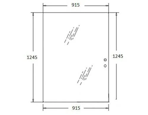 New Holland - 85801632 - Heckfenster