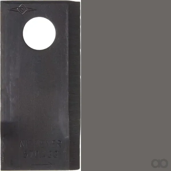 Niemeyer - 570433 - Maehewerk-Messer Links 100x48x4mm Bohrung Diameter 19mm 25 Stueck