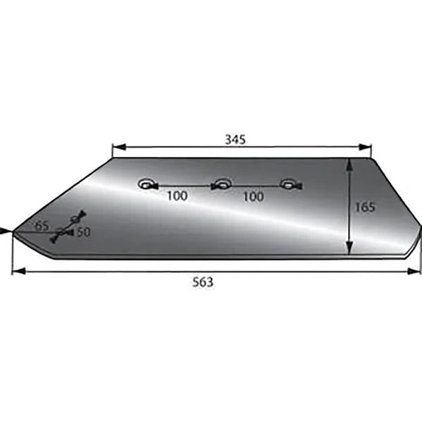 Non Branded - 010400GN - Pflugschar 14" Rechts