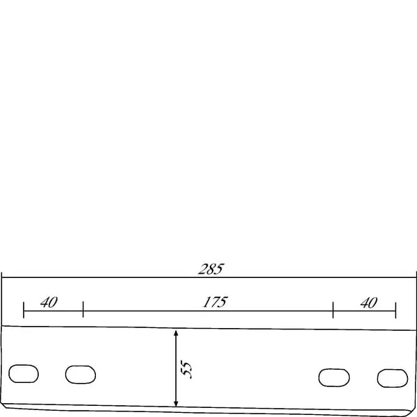 Non Branded - 01800186N - Schaber 55x285mm Grimme