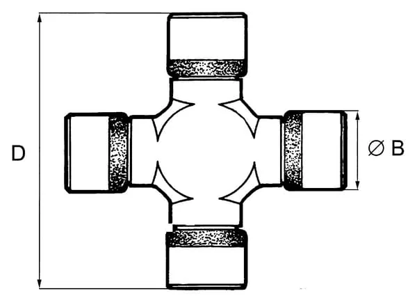 Non Branded - 070610027 - Kardangelenk Diameter 49,2x140 mm LW1