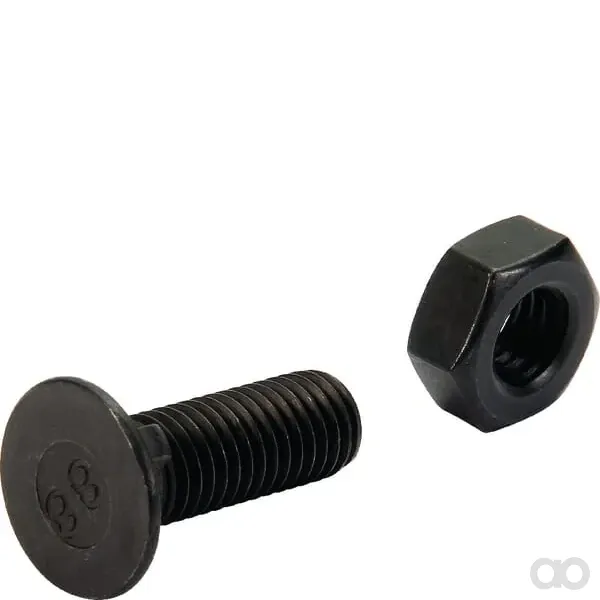 Non Branded - 10301N - Pflugschraube Und Mutter M10x30, 1 Rand DIN604 8,8