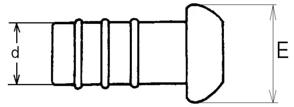Non Branded - 5376106108108 - Maennliches Teil Mit Schlauchanschluss 4" 108 Mm Verzinkt