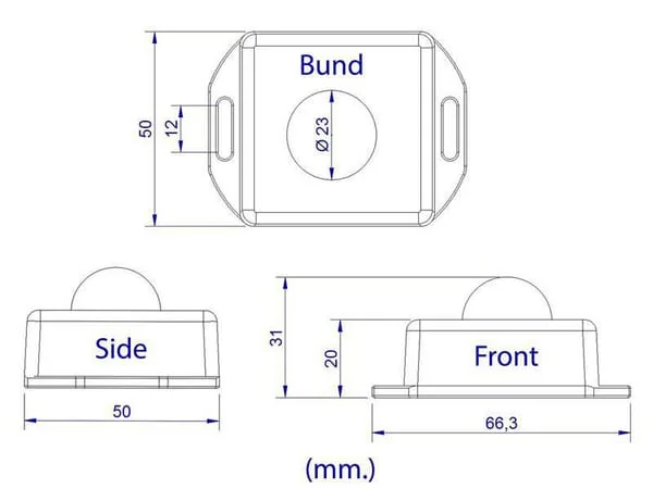 Non Branded - 60056 - PIR-Bewegungsmelder, Aus-Funktion Per Kabel, 12V/84W 24V/168W Max