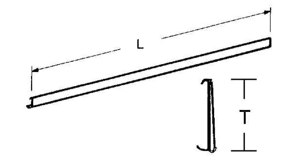 Non Branded - 61600008 - Gruene RAL6001 Preisschiene 985 mm