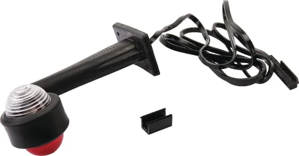 Non Branded - 6SL0084L0175 - Umrissleuchte Links LED Rund 24V Rot/Transparent Aufschraubbar