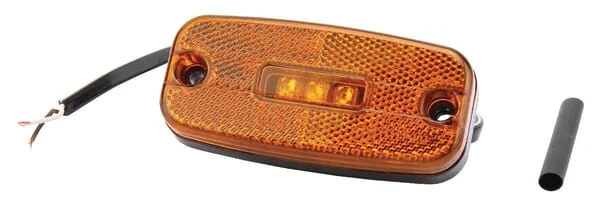 Non Branded - 6SU11034GL - Umrissleuchte LED Rechteckig 12-24V Orange Aufschraubbar 110x34x51mm