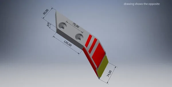 Non Branded - 73000HF0161CN - Pflugscharscharfstahl Rechts