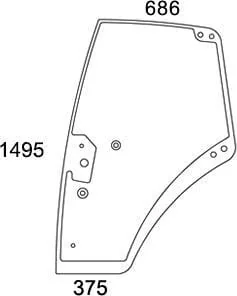 Non Branded - 737812030021N - Tuerglas