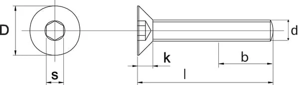 Non Branded - 79916888 - Senkkopfschraube DIN7991 M6x8 Stahl Verzinkt 8.8 Kramp