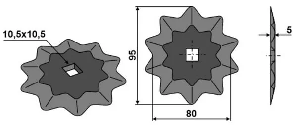 Non Branded - 94689530NC - Trennscheibe Durchmesser 95x5mm Mit Wolframkarbid-Beschichtung