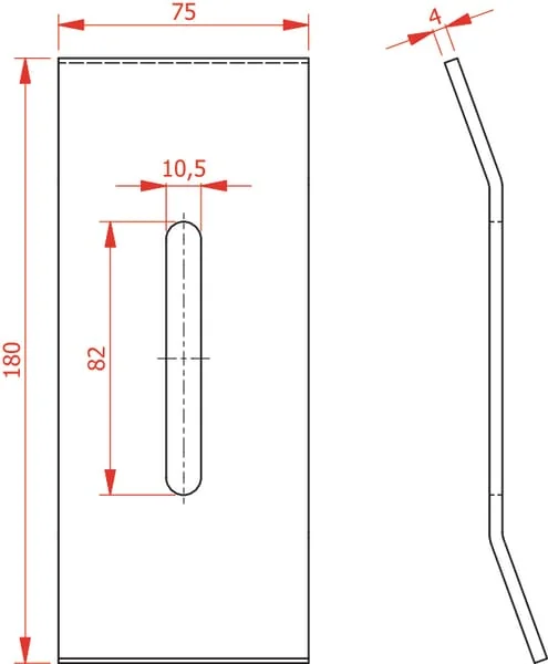 Non Branded - AB070006 - Schaber 180x75mm