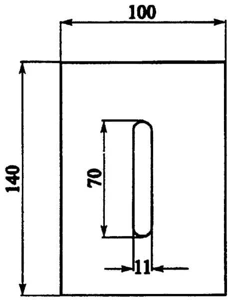 Non Branded - AB080004 - Schaber 100x138mm Lely