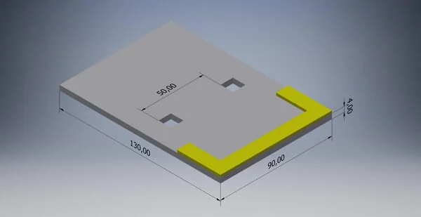 Non Branded - AB080005CN - Schaber Aus Hartmetall 130x90x4mm