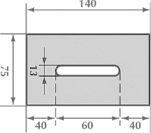 Non Branded - AB080007 - Schaber 75x140mm Lely