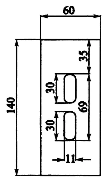 Non Branded - AB080013 - Schaber 60x140mm Lely