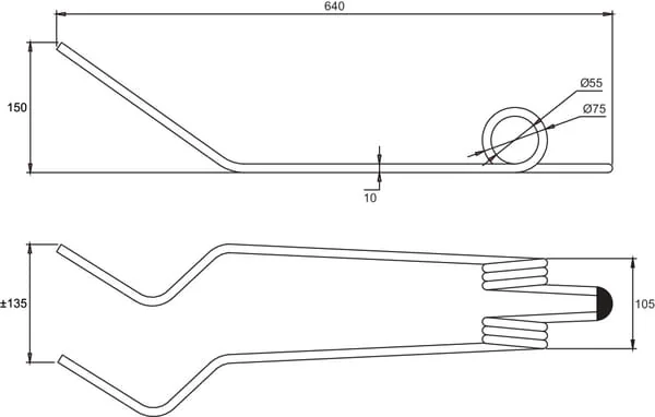 Non Branded - AC351034N - Saat-Zinke D=10mm