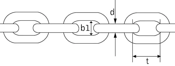 Non Branded - AK50B - Kette Diameter 5mm x 21mm Blank