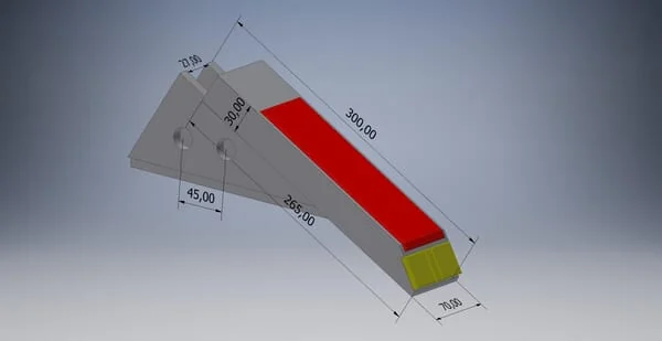 Non Branded - AVS004530CN - Untergrundlockerer-Spitze 270x40x30mm Gehaertet Flach Geeignet Fuer Razol