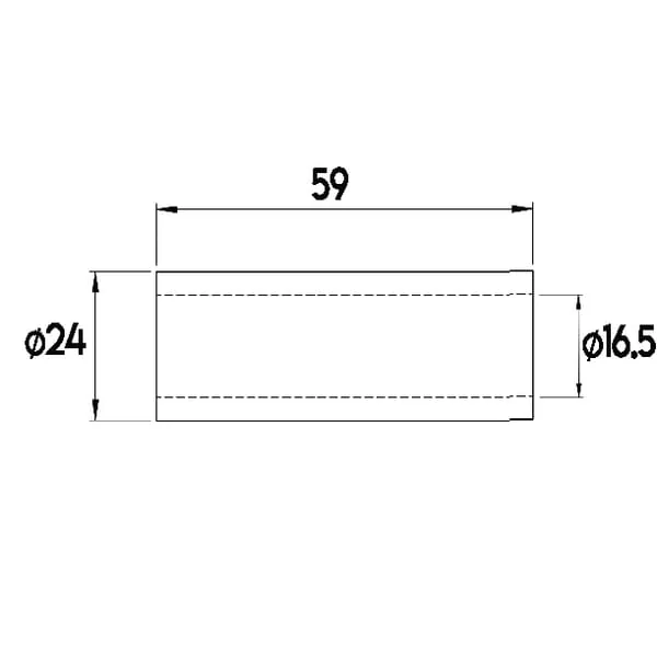 Non Branded - BH0435 - Schlegelbuchse 24 x 59,5