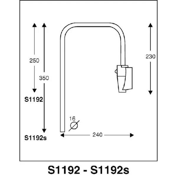 Non Branded - CA3001192S - Spiegelarm