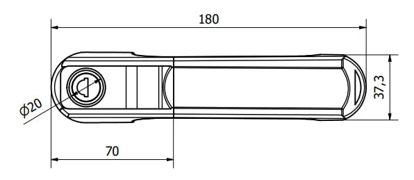 Non Branded - CA4045 - Verschluss Der Aussentuer Links/Rechts