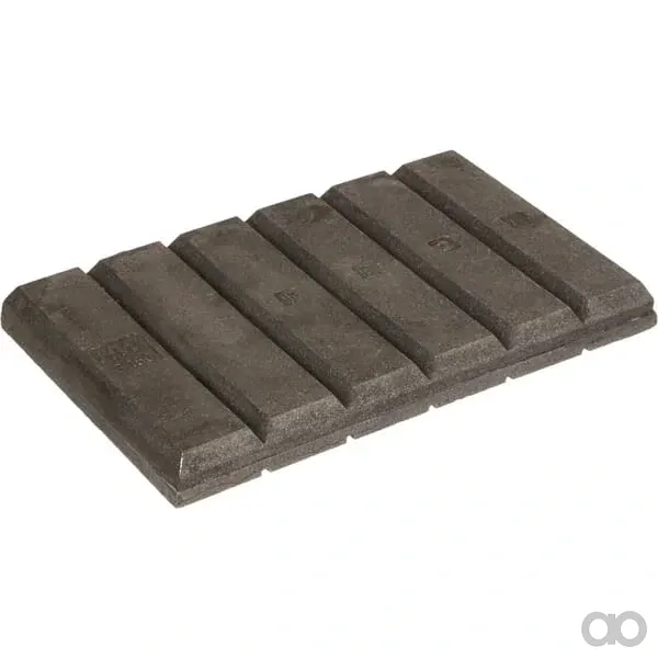 Non Branded - CCB24015023N - Verschleissstreifen Chocky-Bar 240x150x23mm Gekerbt