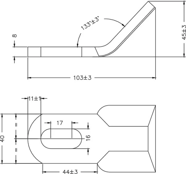 Non Branded - CK2415 - Mulchmesser 40x103x8 Mm Geeignet Fuer Ferri
