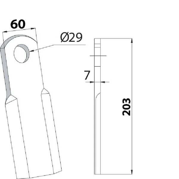 Non Branded - CK5700 - Schlegelmesser Taarup