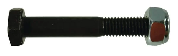 Non Branded - CK6020 - Schraube Mit Sechskant-Sicherheitskopf Und Sicherungsmutter M10x1,5x65/28 10,9