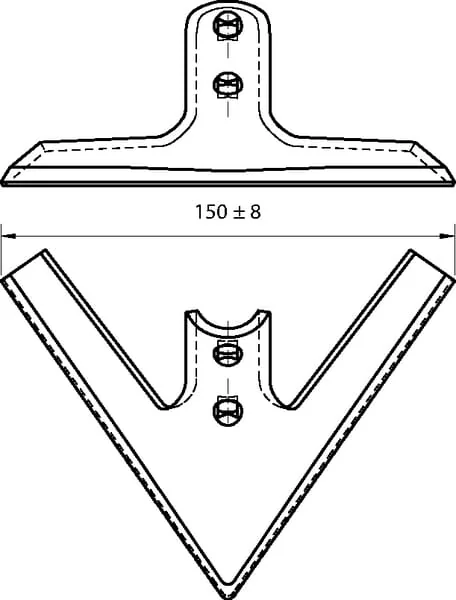 Non Branded - CP100303 - Entenfusspitze 150x6