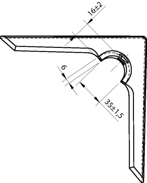Non Branded - CP100304 - Entenfusspitze 175x6