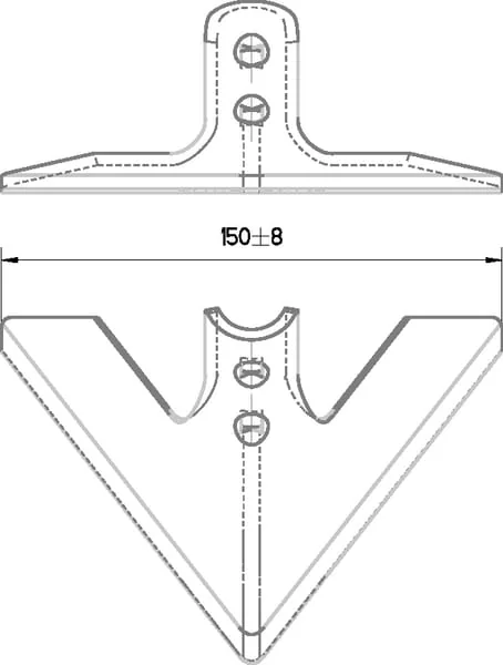 Non Branded - CP100307 - Entenfusspitze 150x6