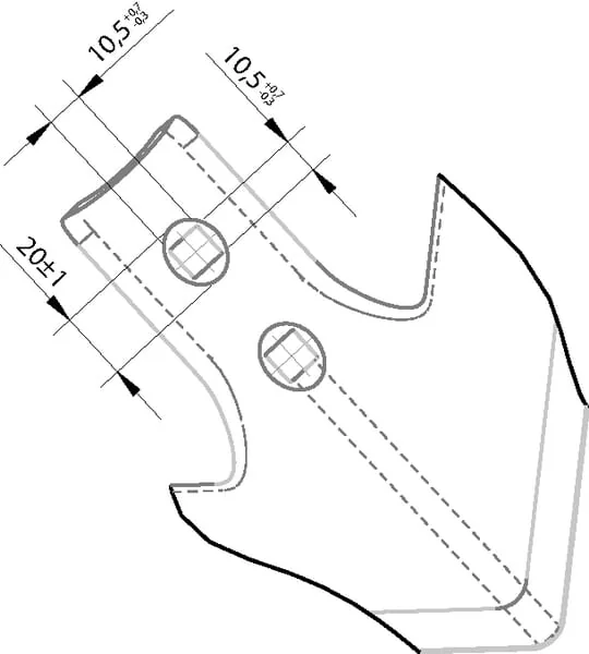 Non Branded - CP100308 - Hackmesser 175x6 mm