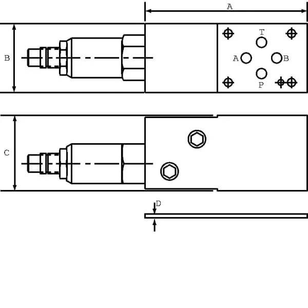 Non Branded - CP3102M03001 - Druckausgleicher 3-Wege NG6