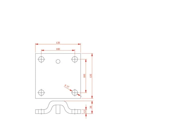 Non Branded - CP409714 - S-Feder-Halter 25x25mm Fuer Rahmen 80x80mm