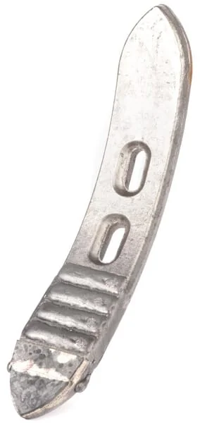 Non Branded - CP666CN - Kultivatorspitze 360x60x20mm, Gehaertet, Gebogen, 2 Loecher