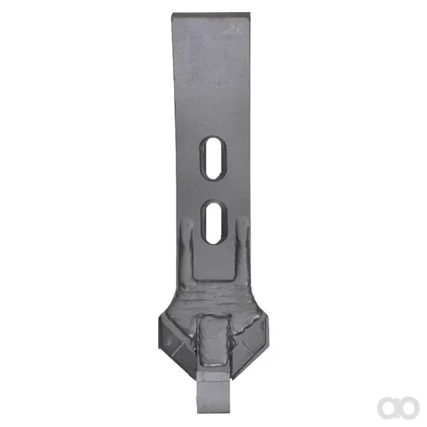 Non Branded - CP893CN - Kultivatorspitze 350x101x14mm, Gehaertet, Gebogen, 2-Loch