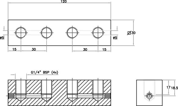 Non Branded - CWP414 - CWP Schnellwechsel-Verteilerblock