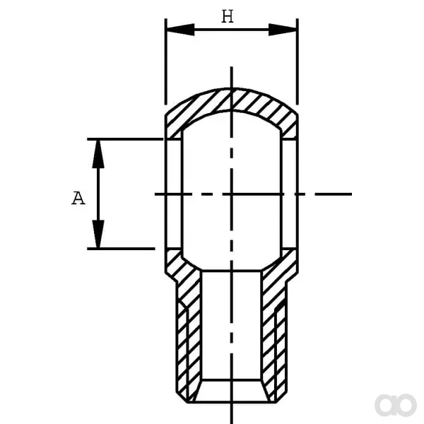 Non Branded - DBMB1404 - Gewindebanjo M14 x 1/4 BSP