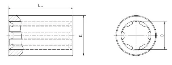 Non Branded - EDS62125B - Verzahnungshuelse, DIN 5463