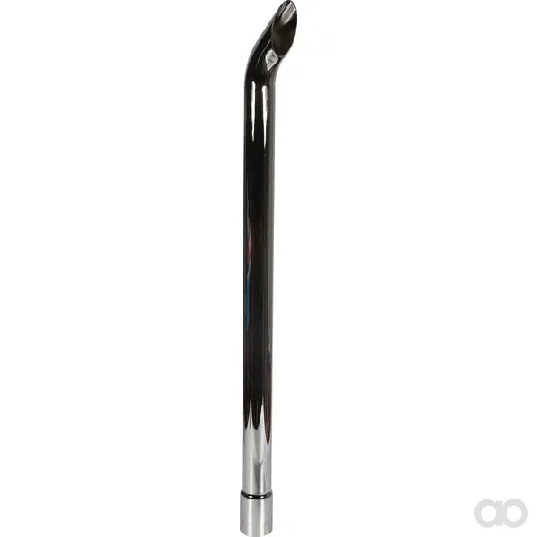 Non Branded - EX960005 - Chrom-Auspuffrohr, 90 mm