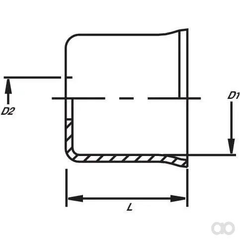 Non Branded - FB14 - Muffe Fuer Kraftstoffschlauch Diameter 14x20mm DN9,3 Stahl / Verzinkt